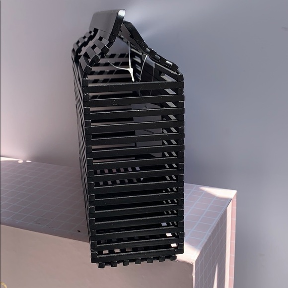 Urban Outfitters wooden black caged bag - Picture 5 of 8